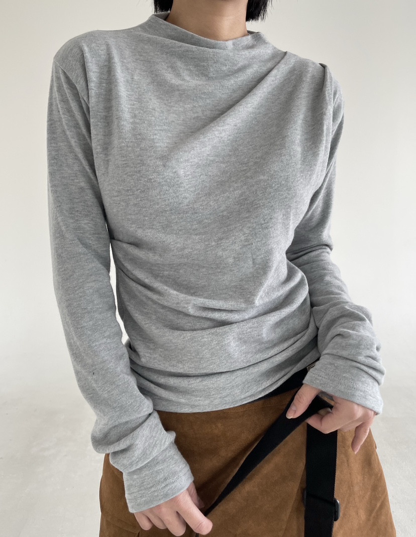 REIZ東大門㊣代購女士新款熱賣25秋冬人氣推薦長袖T恤安哥拉REIZ長袖T恤