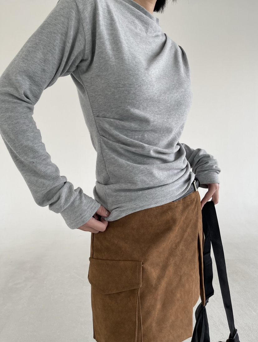 REIZ東大門㊣代購女士新款熱賣25秋冬人氣推薦長袖T恤安哥拉REIZ長袖T恤