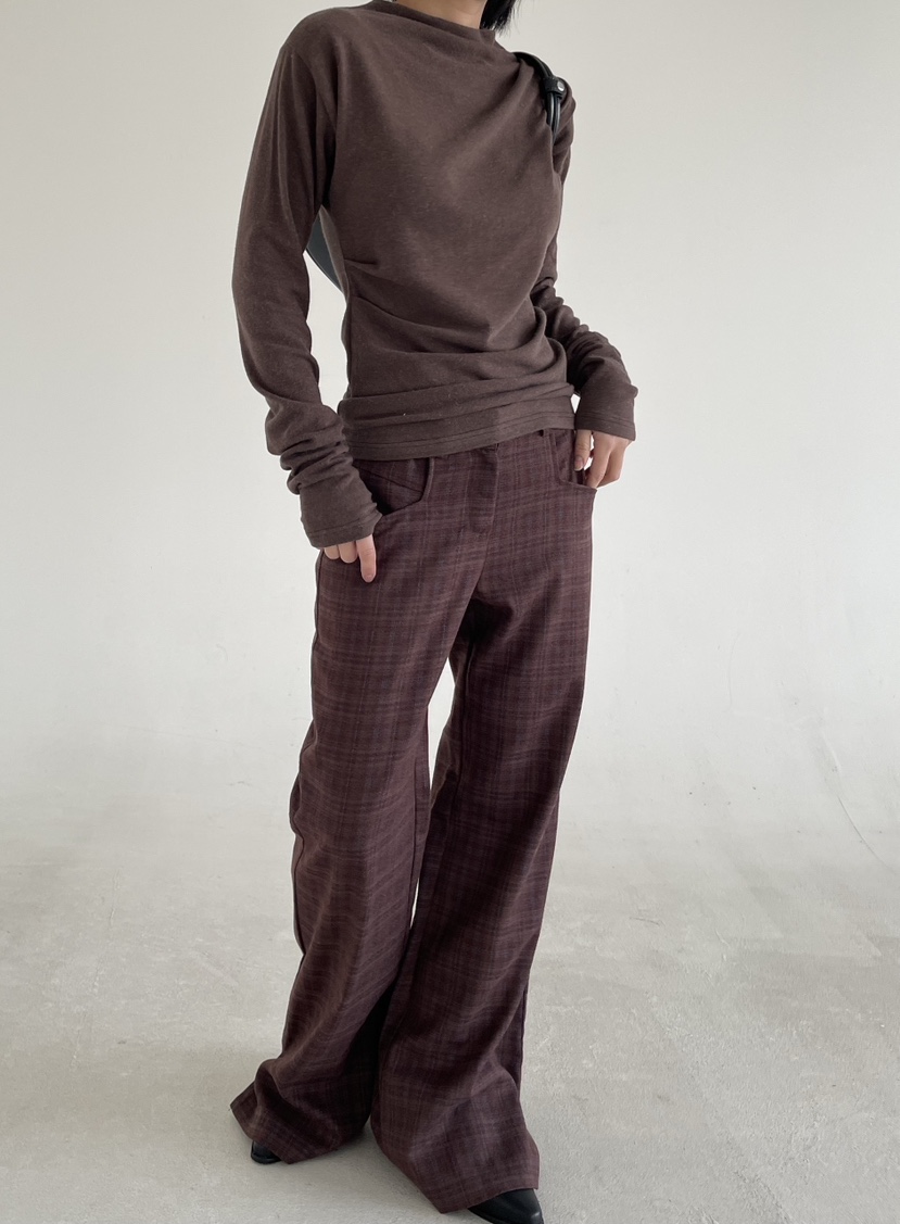 REIZ東大門㊣代購女士新款熱賣25秋冬人氣推薦長袖T恤安哥拉REIZ長袖T恤