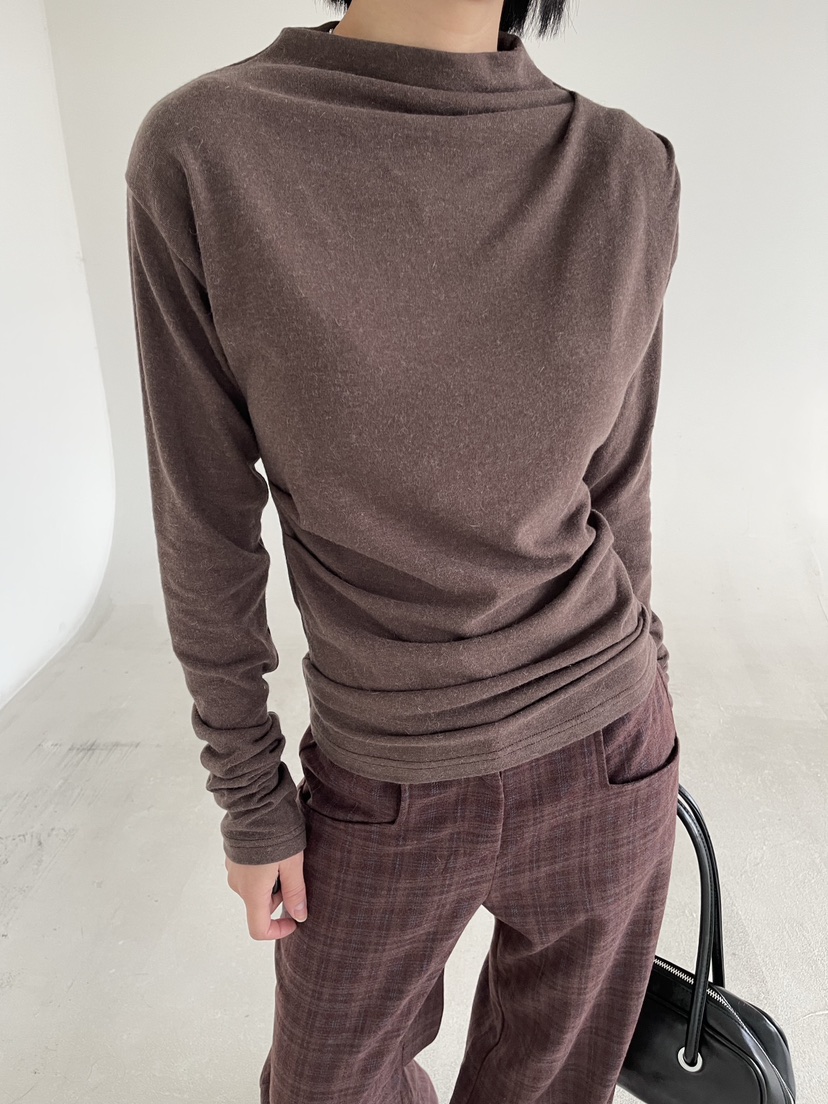 REIZ東大門㊣代購女士新款熱賣25秋冬人氣推薦長袖T恤安哥拉REIZ長袖T恤