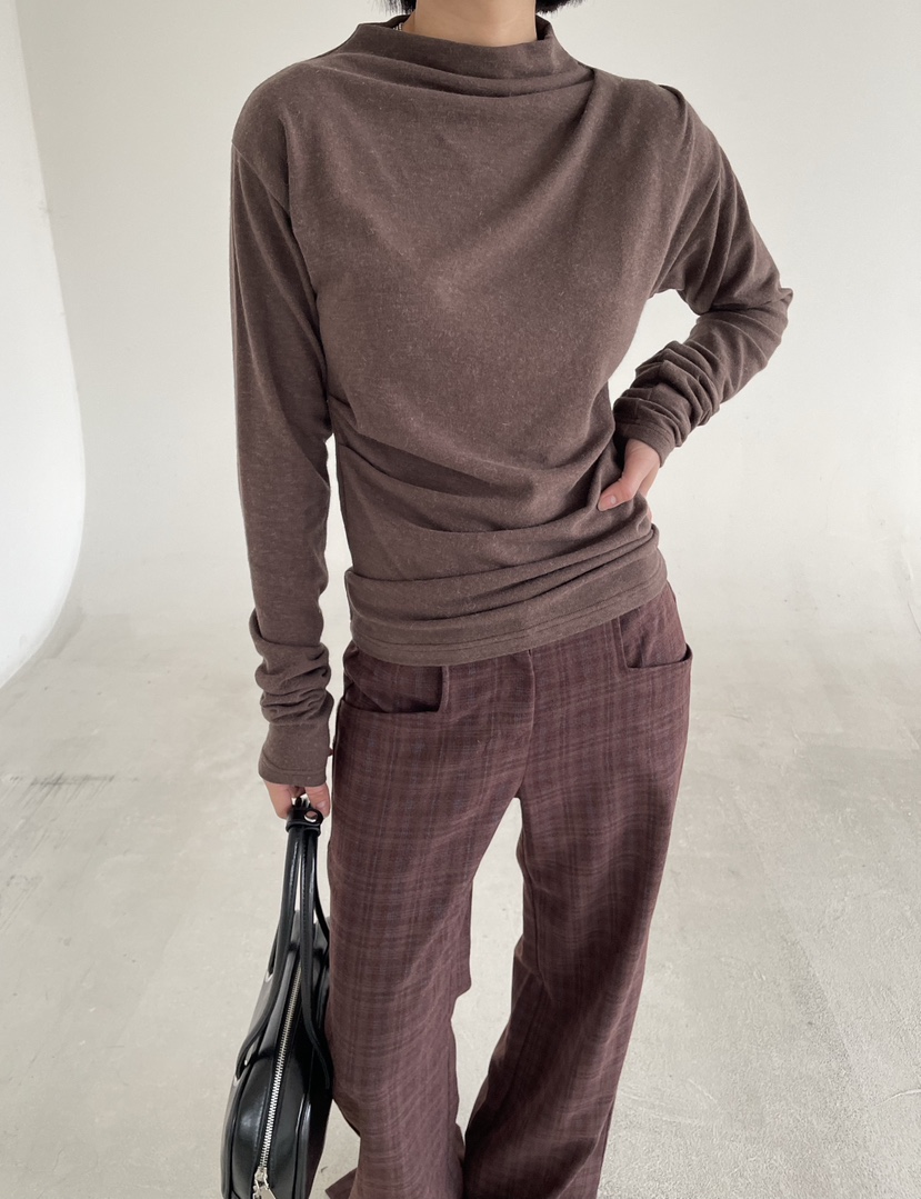 REIZ東大門㊣代購女士新款熱賣25秋冬人氣推薦長袖T恤安哥拉REIZ長袖T恤