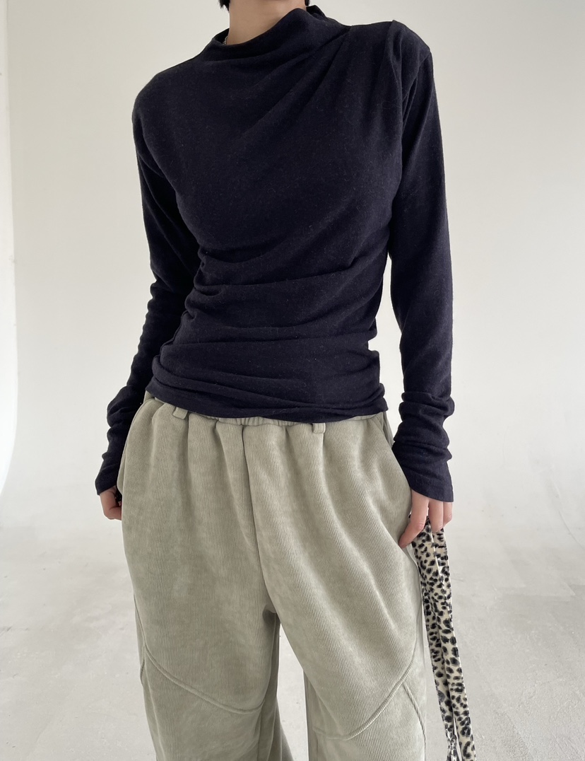 REIZ東大門㊣代購女士新款熱賣25秋冬人氣推薦長袖T恤安哥拉REIZ長袖T恤