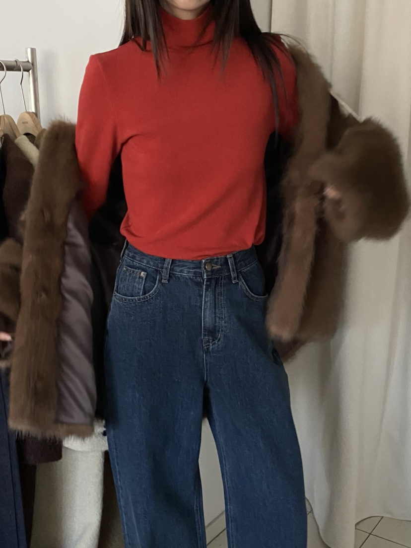 MOVENNE東大門㊣代購女裝新品推薦熱賣25秋冬真品長袖T恤羊毛MOVENNE長袖T恤