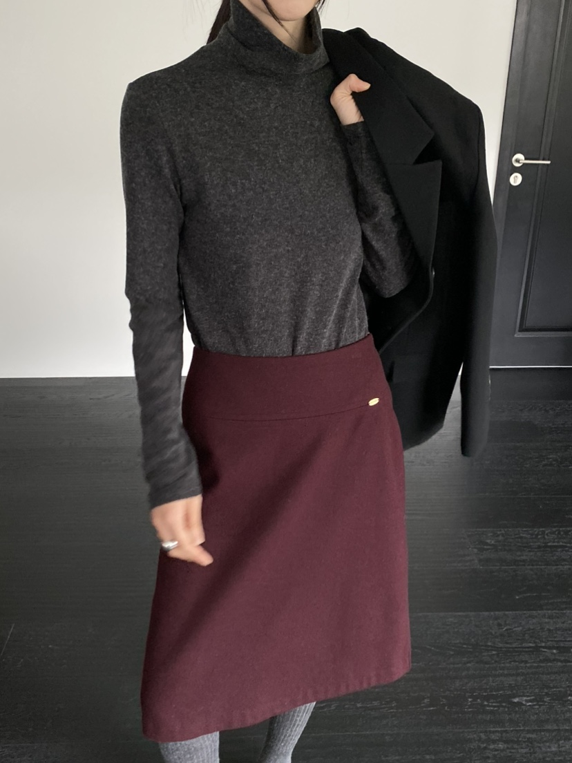 MOVENNE東大門㊣代購女裝新品推薦熱賣25秋冬真品長袖T恤羊毛MOVENNE長袖T恤