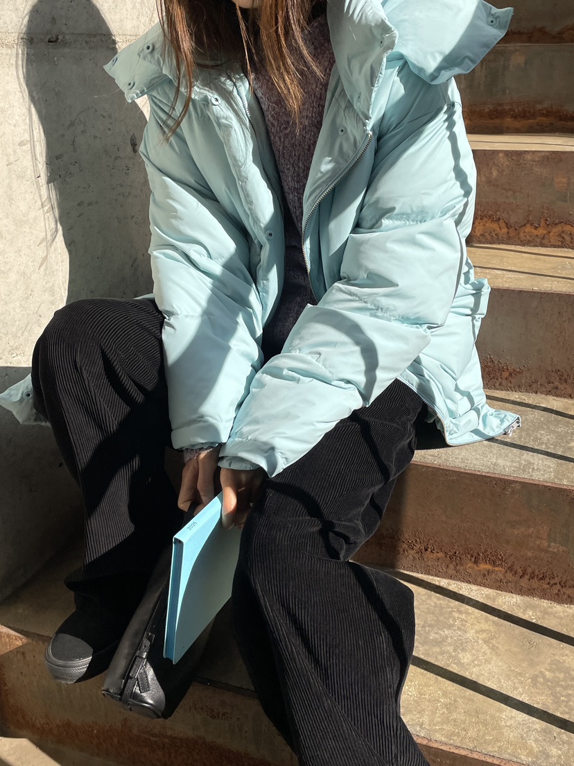 WATER/RIVER東大門㊣直郵女裝新款熱賣職業長款羽絨服兜帽WATER/RIVER長款羽絨服