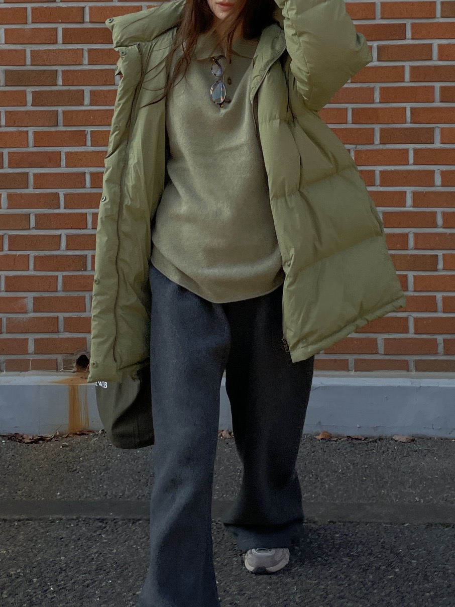 WATER/RIVER東大門㊣直郵女裝新款熱賣職業長款羽絨服兜帽WATER/RIVER長款羽絨服