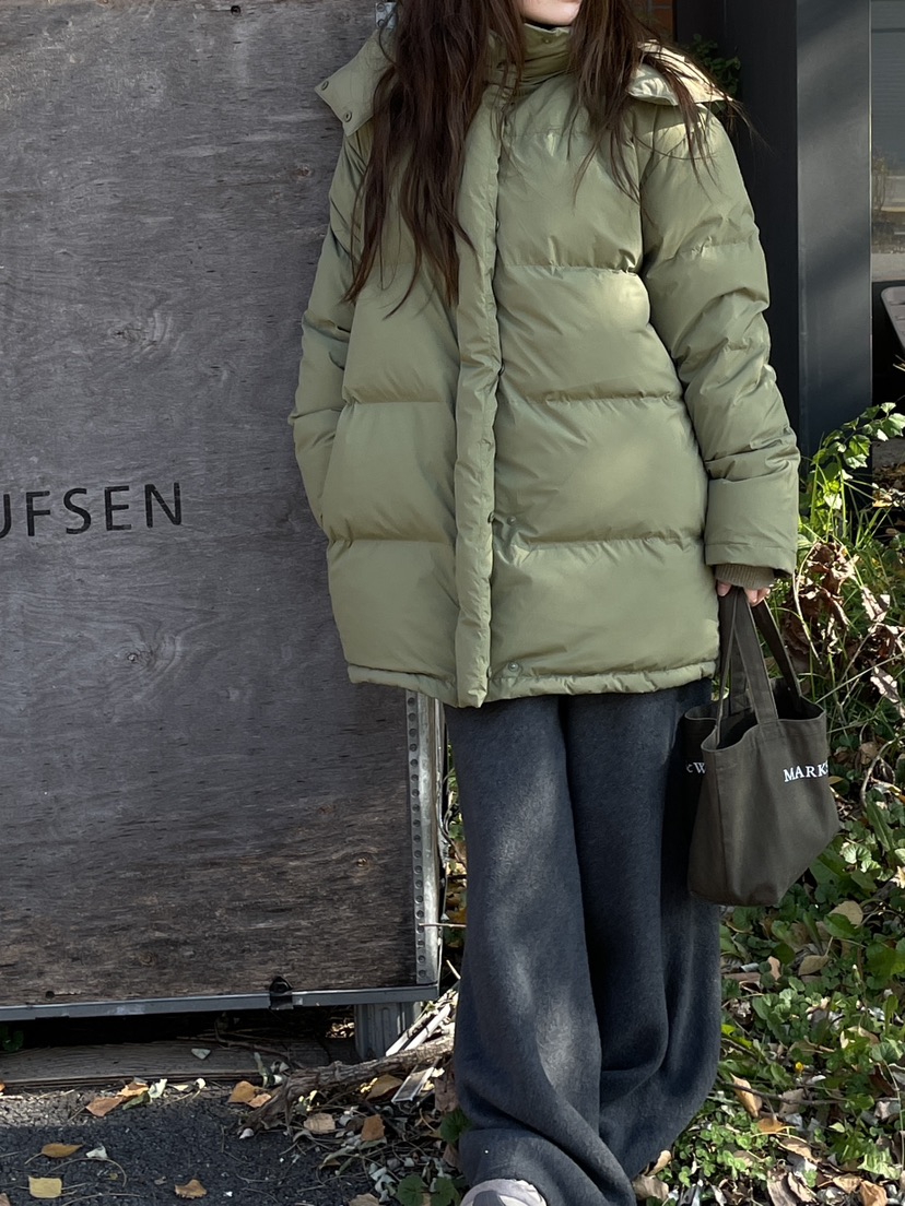 WATER/RIVER東大門㊣直郵女裝新款熱賣職業長款羽絨服兜帽WATER/RIVER長款羽絨服