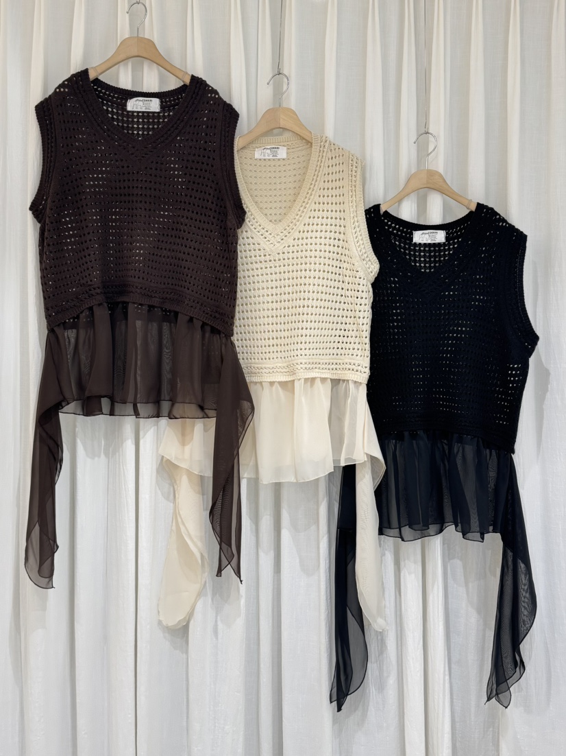 COKKIRI東大門㊣實拍女裝新品人氣25秋冬熱賣真品職業吊帶背心COKKIRI吊帶/背心