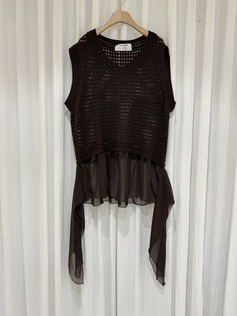 COKKIRI東大門㊣實拍女裝新品人氣25秋冬熱賣真品職業吊帶背心COKKIRI吊帶/背心圖色1