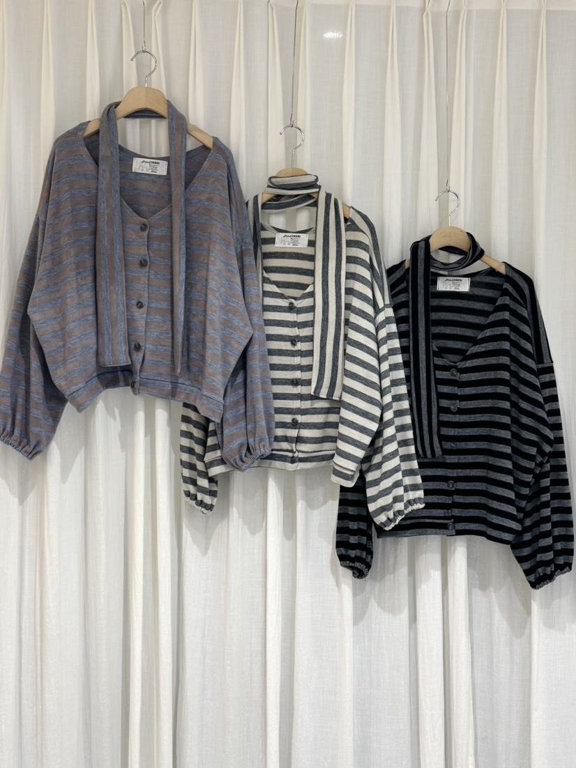 COKKIRI韓國直郵㊣女裝新品休閑人氣真品推薦針織衫單排扣開衫COKKIRI針織衫