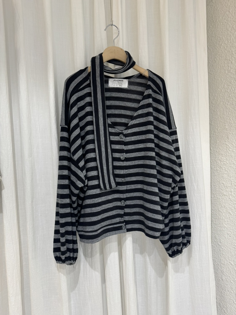 COKKIRI韓國直郵㊣女裝新品休閑人氣真品推薦針織衫單排扣開衫COKKIRI針織衫圖色2