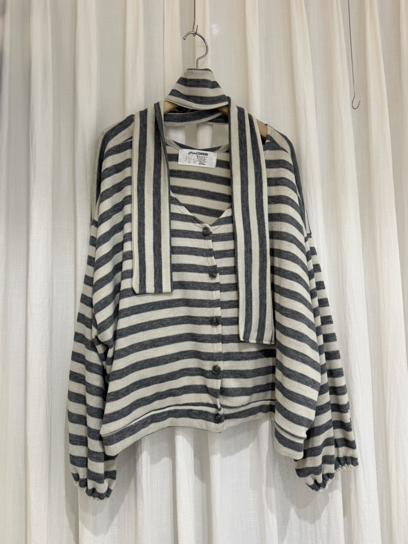 COKKIRI韓國直郵㊣女裝新品休閑人氣真品推薦針織衫單排扣開衫COKKIRI針織衫圖色3