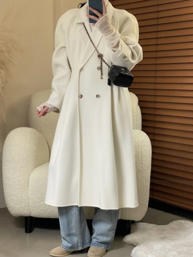 MILUI東大門㊣代購女裝新款熱賣人氣推薦25秋冬時尚中長款大衣MILUI中長款大衣