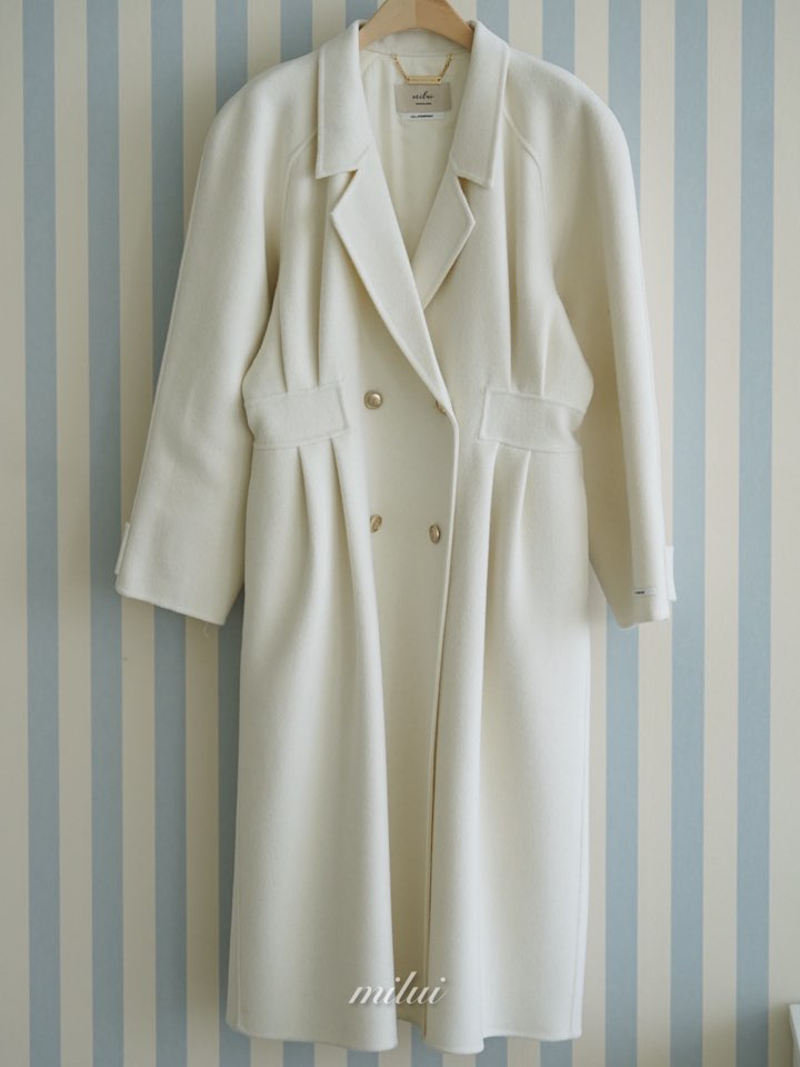 MILUI東大門㊣代購女裝新款熱賣人氣推薦25秋冬時尚中長款大衣MILUI中長款大衣