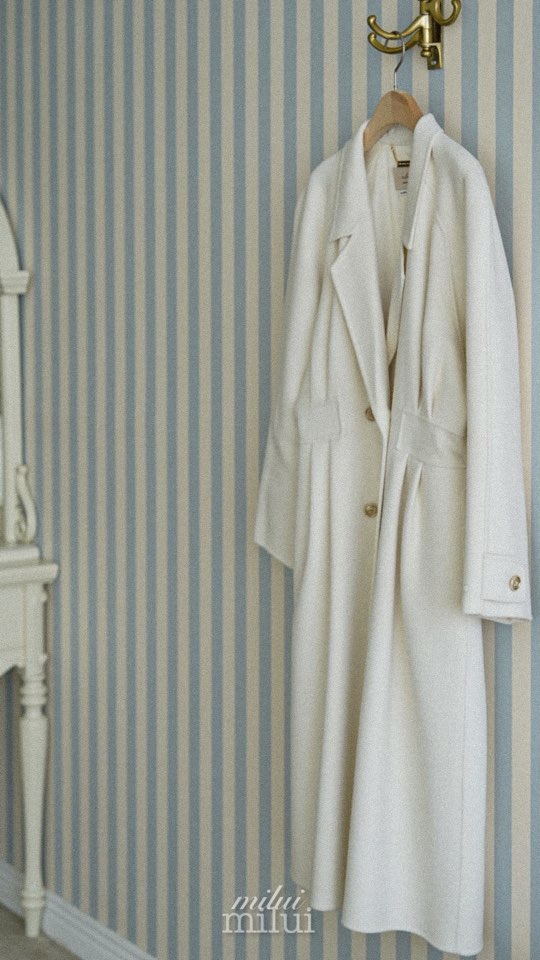 MILUI東大門㊣代購女裝新款熱賣人氣推薦25秋冬時尚中長款大衣MILUI中長款大衣