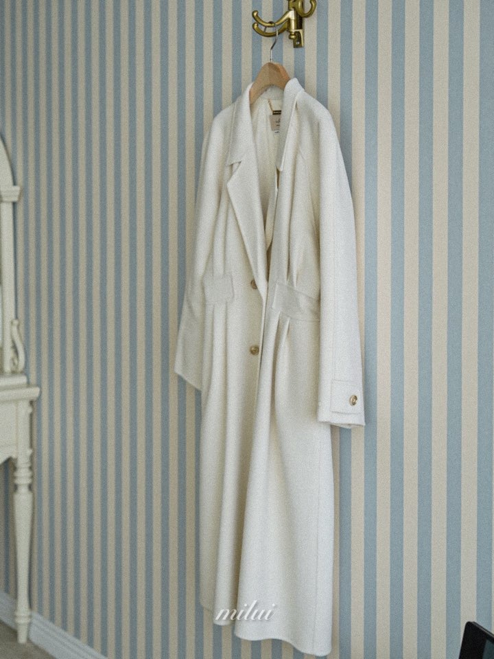 MILUI東大門㊣代購女裝新款熱賣人氣推薦25秋冬時尚中長款大衣MILUI中長款大衣