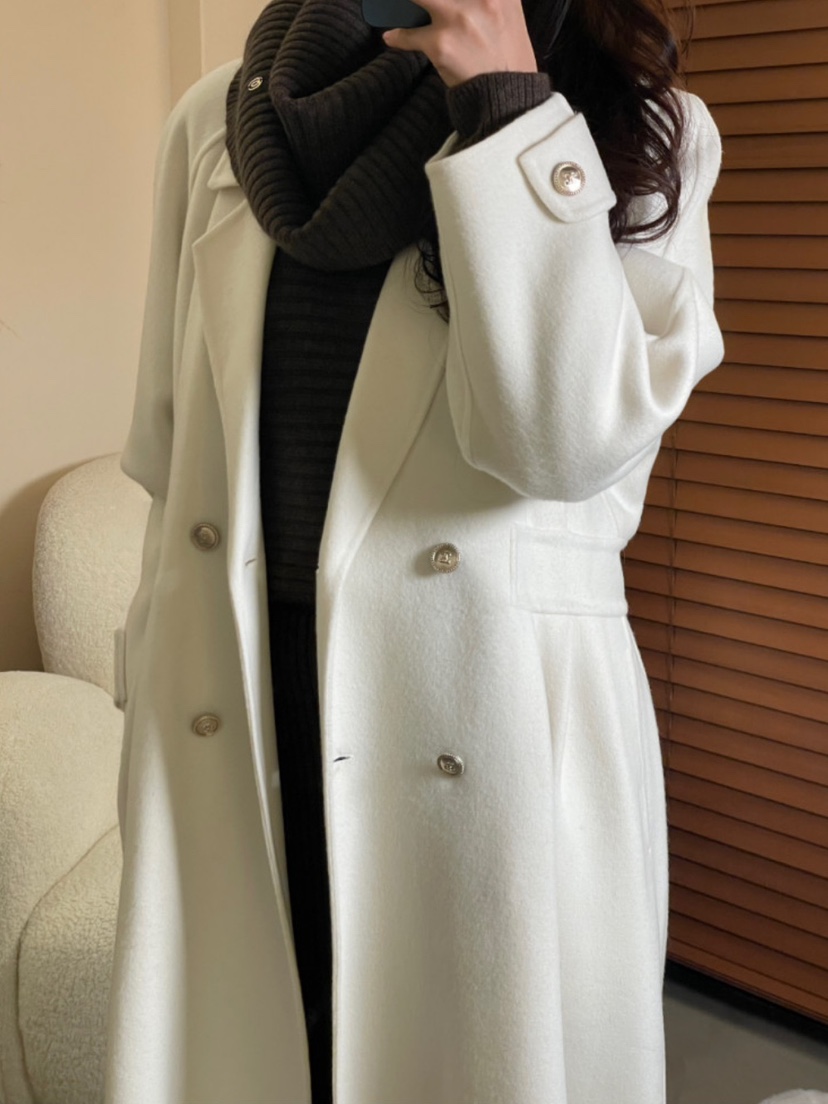 MILUI東大門㊣代購女裝新款熱賣人氣推薦25秋冬時尚中長款大衣MILUI中長款大衣