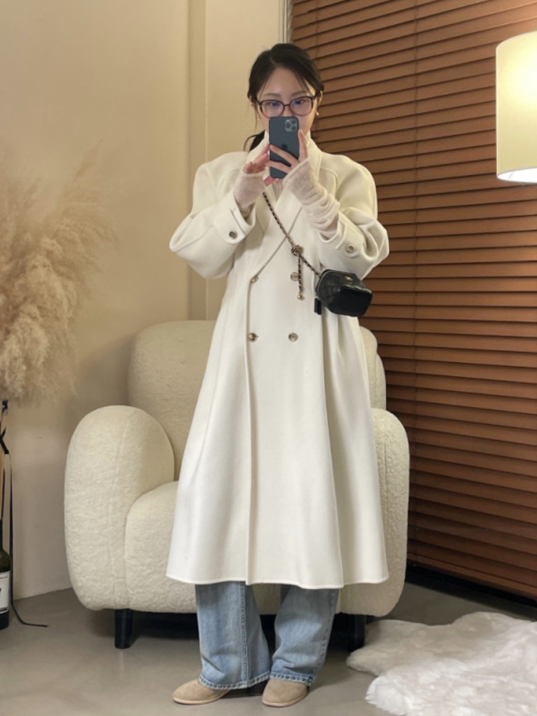 MILUI東大門㊣代購女裝新款熱賣人氣推薦25秋冬時尚中長款大衣MILUI中長款大衣圖色2