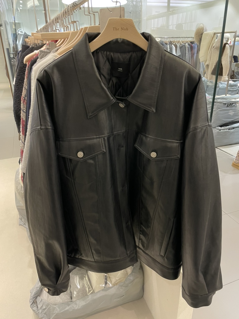 NOB韓國代購㊣女士新款推薦休閑職業真品時尚人氣熱賣25秋冬夾克NOB夾克圖色1
