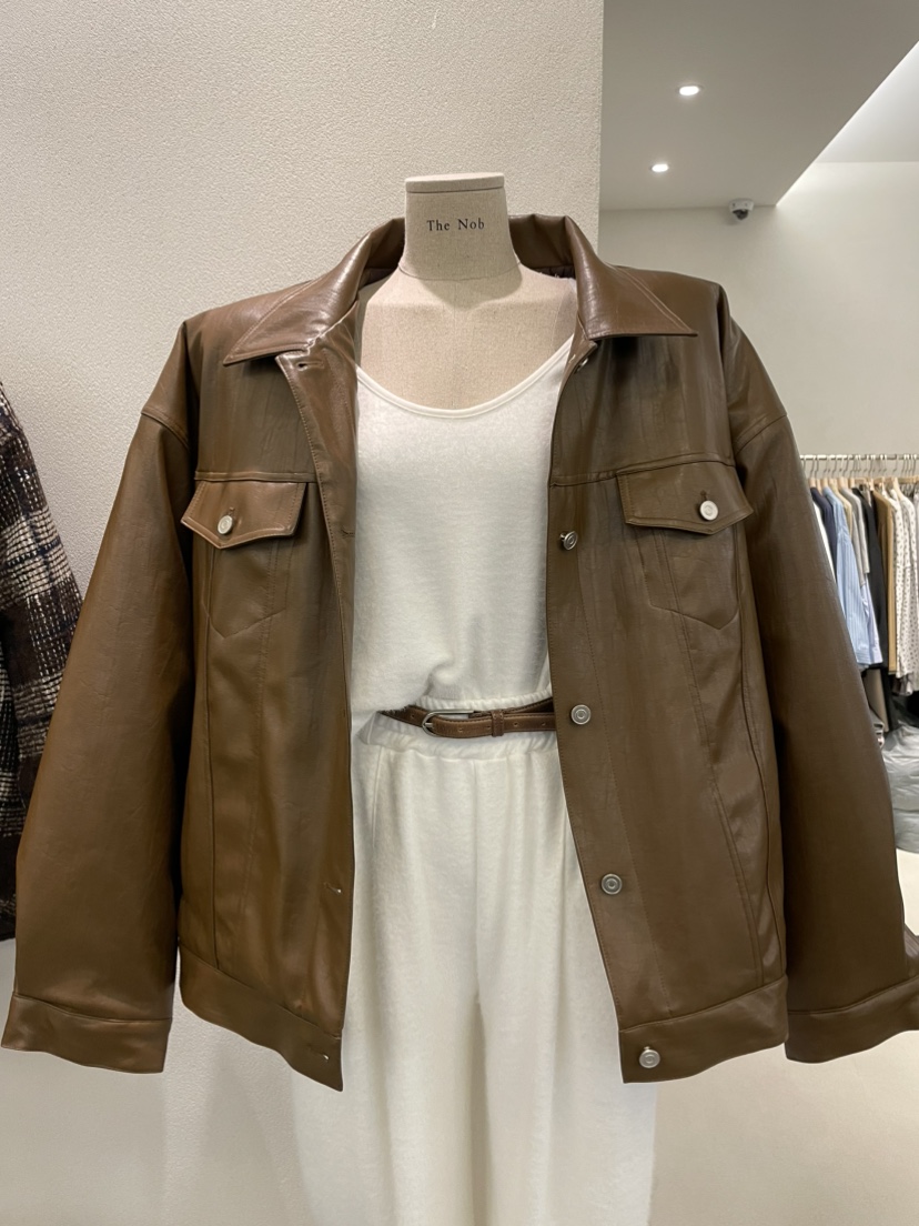 NOB韓國代購㊣女士新款推薦休閑職業真品時尚人氣熱賣25秋冬夾克NOB夾克圖色2