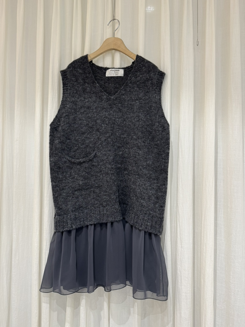 COKKIRI韓國代購㊣女裝新款職業推薦人氣休閑25秋冬吊帶背心口袋COKKIRI吊帶/背心圖色2