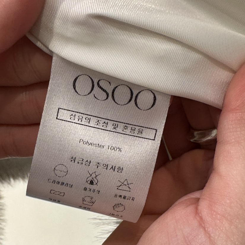 OSOO東大門㊣直郵女士新品休閑時尚熱賣真品推薦短款大衣貂皮OSOO短款大衣