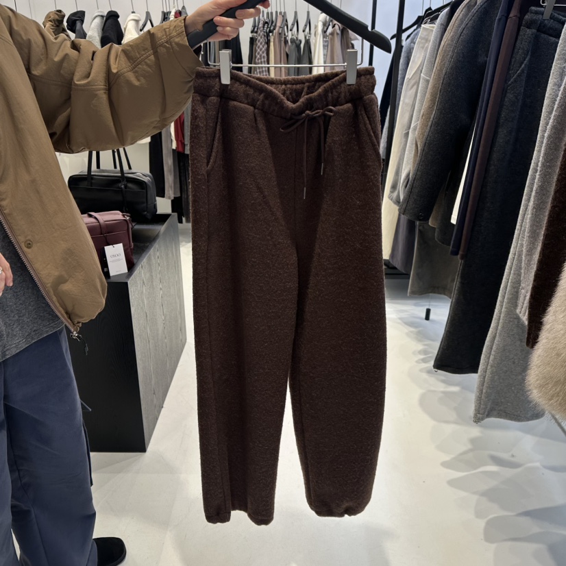 OSOO東大門㊣代購女裝新款時尚熱賣25秋冬真品人氣休閑褲羊毛OSOO休閑褲圖色2