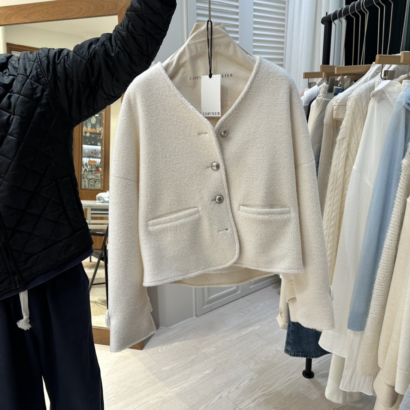 COPINER韓國直郵㊣女裝新品推薦真品時尚25秋冬人氣休閑夾克COPINER夾克圖色1