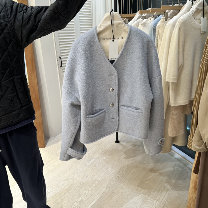 COPINER韓國直郵㊣女裝新品推薦真品時尚25秋冬人氣休閑夾克COPINER夾克圖色2