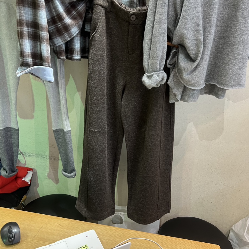 BLACKFRIDAY韓國代購㊣女士新品時尚25秋冬職業熱賣休閑褲羊毛BLACK FRIDAY休閑褲圖色2