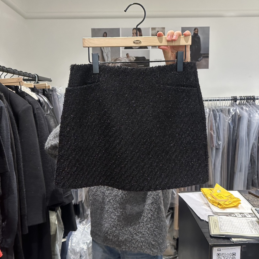 aube nunt東大門㊣實拍女士新品時尚推薦職業25秋冬熱賣短裙aube nunt短裙圖色2