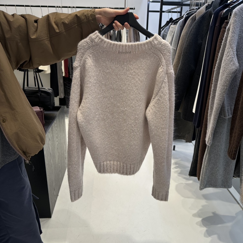 OSOO韓國直郵㊣女裝新品休閑熱賣25秋冬職業真品毛衣馬海毛OSOO毛衣