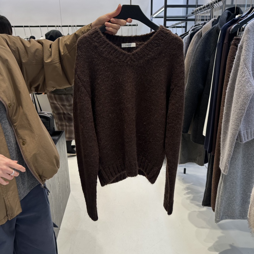 OSOO韓國直郵㊣女裝新品休閑熱賣25秋冬職業真品毛衣馬海毛OSOO毛衣圖色3