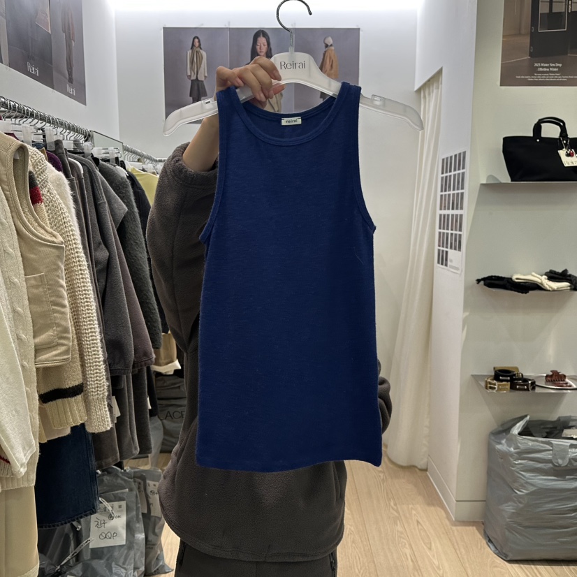 REIRAI韓國代購㊣女士新品人氣職業時尚休閑真品熱賣吊帶背心Reirai吊帶/背心圖色2