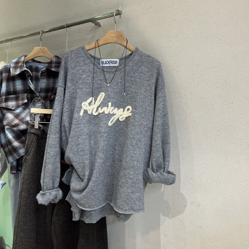 BLACKFRIDAY韓國直郵㊣女士新款休閑職業推薦25秋冬人氣毛衣BLACK FRIDAY毛衣圖色1