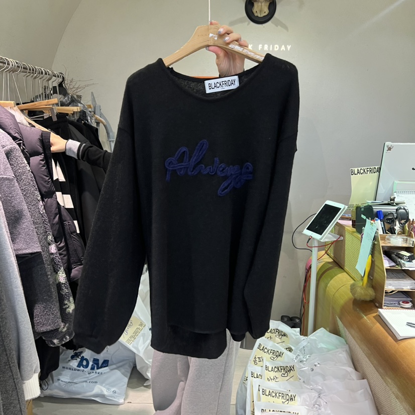 BLACKFRIDAY韓國直郵㊣女士新款休閑職業推薦25秋冬人氣毛衣BLACK FRIDAY毛衣圖色3