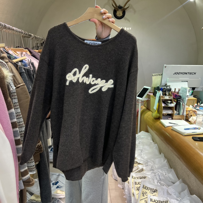 BLACKFRIDAY韓國直郵㊣女士新款休閑職業推薦25秋冬人氣毛衣BLACK FRIDAY毛衣圖色4