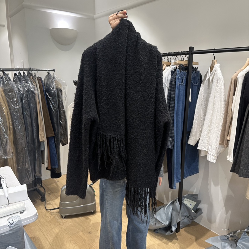 aube nunt韓國直郵㊣女裝新款推薦熱賣真品時尚毛衣含圍巾aube nunt毛衣圖色3