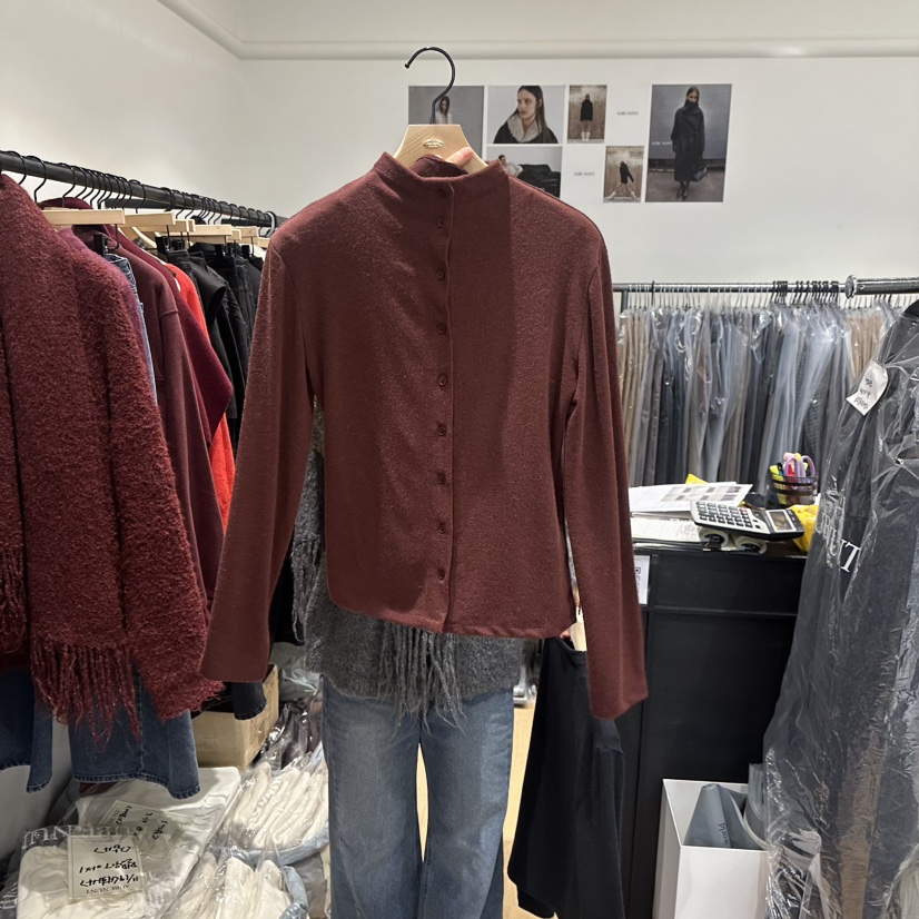 aube nunt韓國代購㊣女裝新品人氣休閑時尚熱賣25秋冬長袖T恤aube nunt長袖T恤圖色3