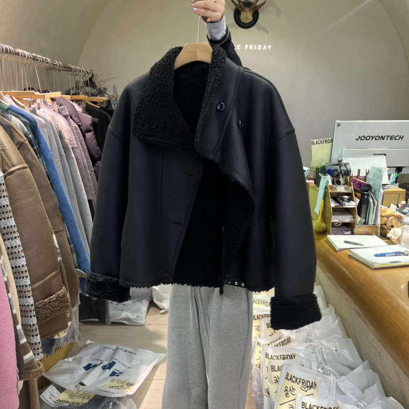 BLACKFRIDAY東大門㊣實拍女士新款休閑真品熱賣推薦夾克兩面BLACK FRIDAY夾克圖色2