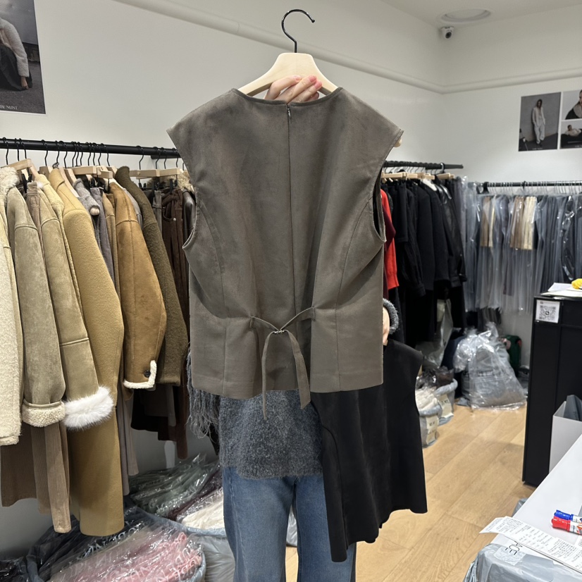 aube nunt東大門㊣直郵女士新品熱賣25秋冬真品職業吊帶背心aube nunt吊帶/背心