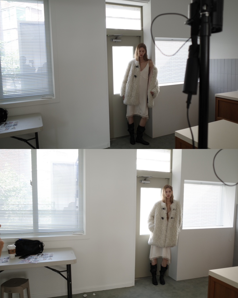 BOWIE東大門㊣直郵女裝新品熱賣人氣休閑25秋冬短款大衣羊毛BOWIE短款大衣