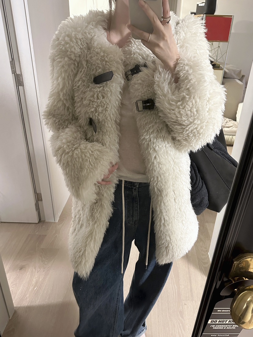 BOWIE東大門㊣直郵女裝新品熱賣人氣休閑25秋冬短款大衣羊毛BOWIE短款大衣