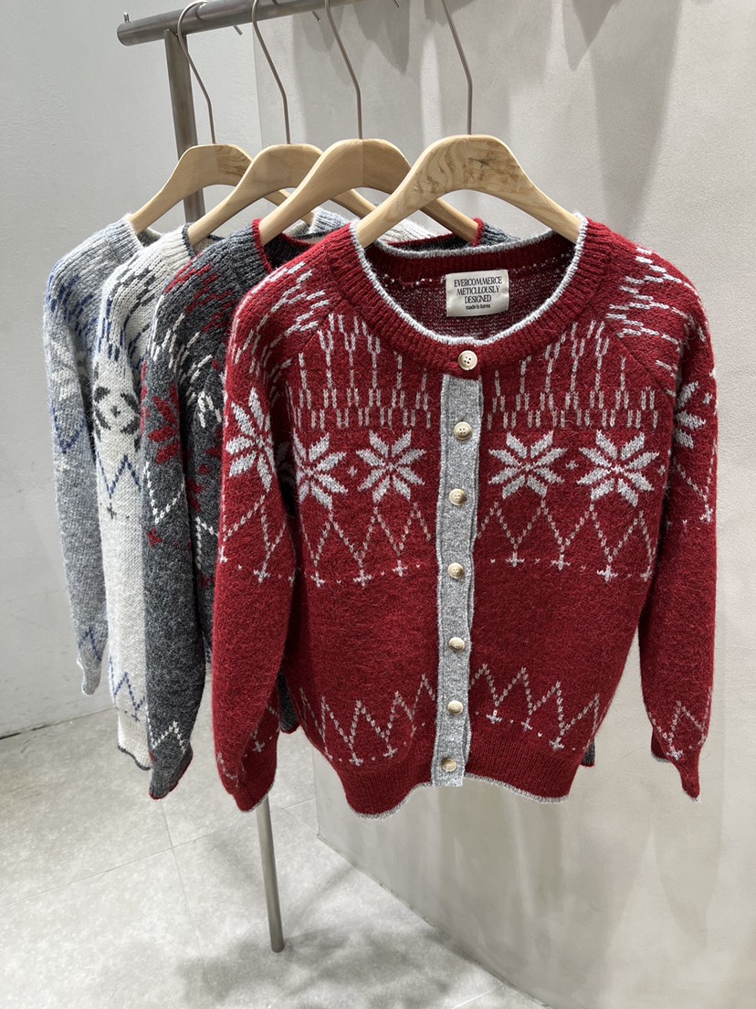 EVERCOMMERCE METICULOUSLY DESIGNED東大門㊣代購女士新品休閑針織衫羊毛EVERCOMMERCE針織衫