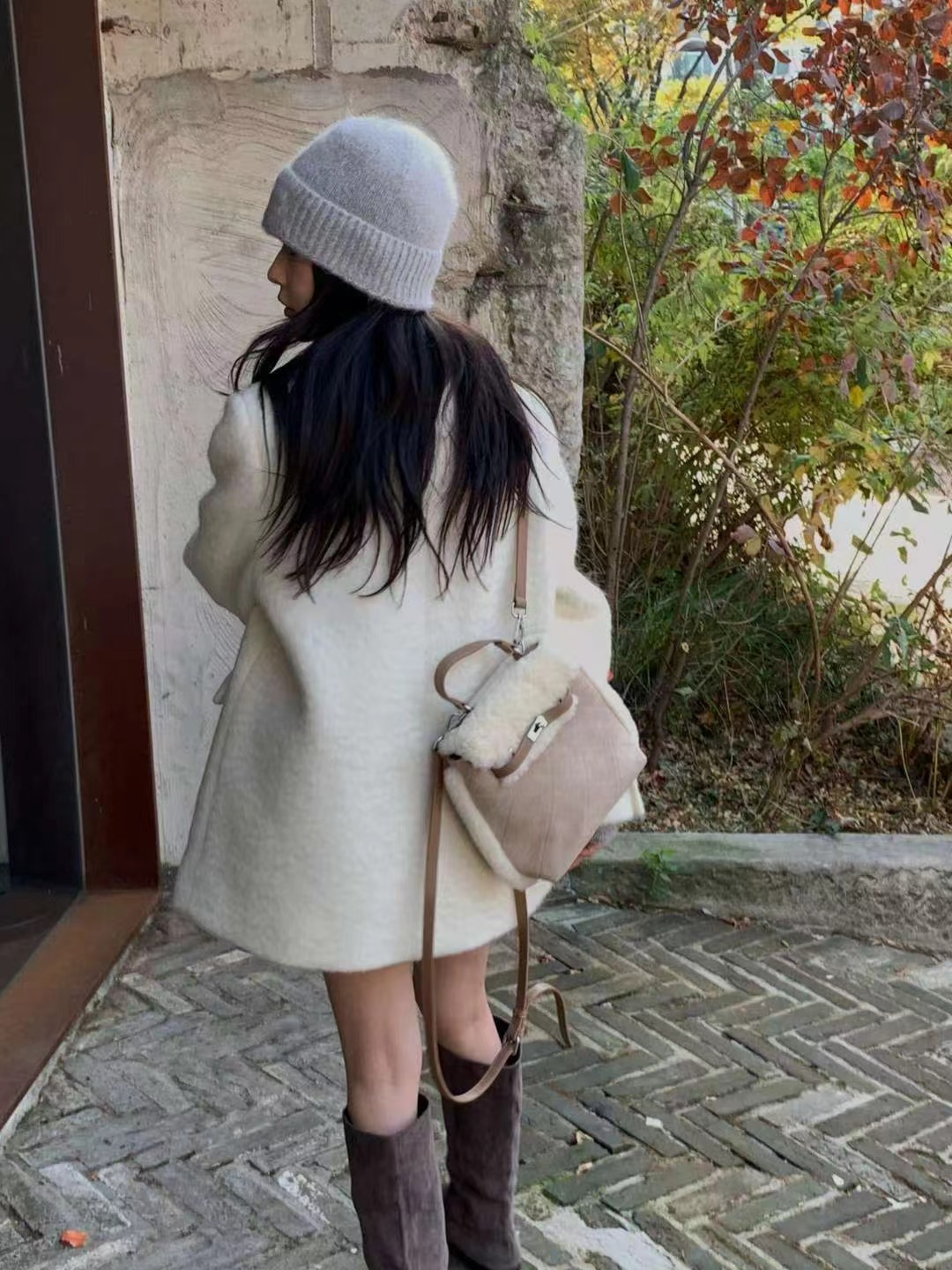 MIELLE-미엘르-OT韓國直郵㊣女士新款真品休閑推薦短款大衣MIELLE-미엘르-OT短款大衣