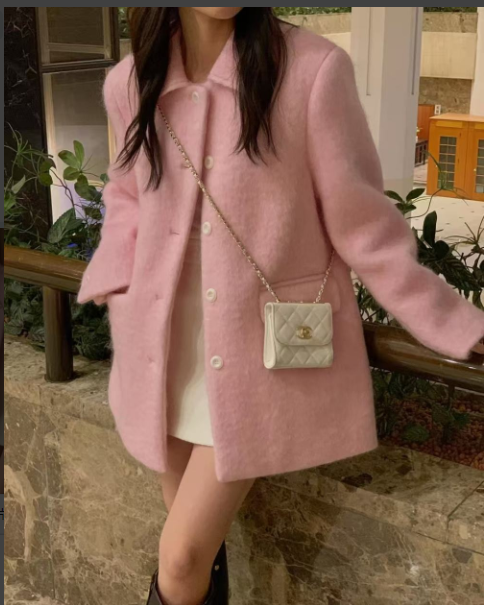 MIELLE-미엘르-OT韓國直郵㊣女士新款真品休閑推薦短款大衣MIELLE-미엘르-OT短款大衣圖色2