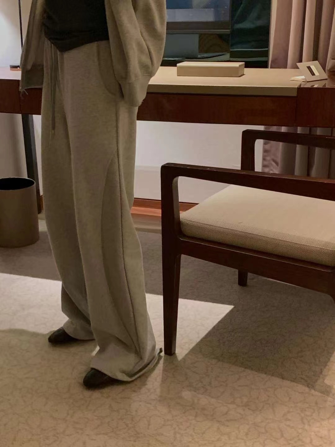 MIELLE-미엘르-OT韓國代購㊣女士新款熱賣休閑休閑褲連帽MIELLE-미엘르-OT休閑褲