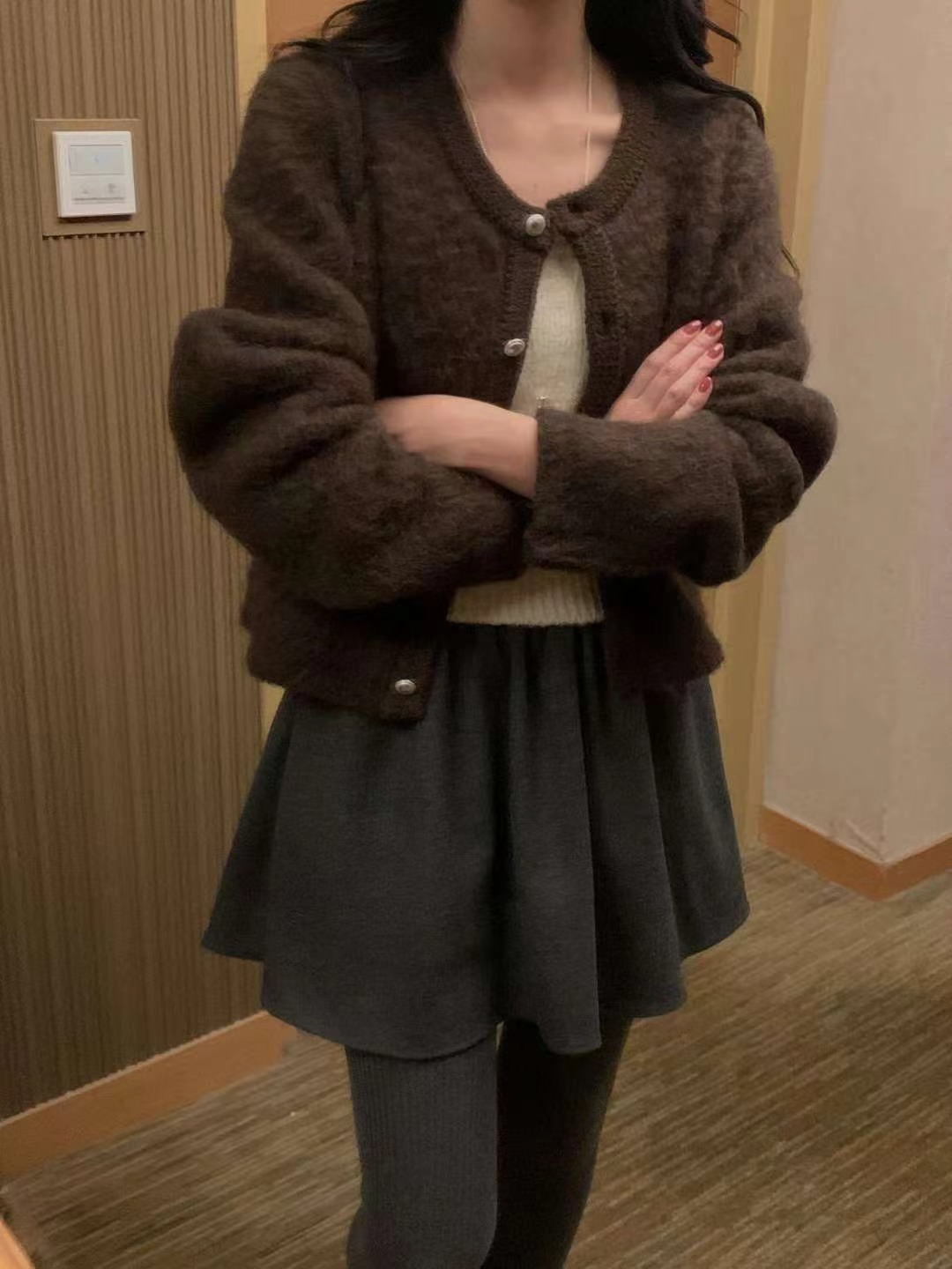 MIELLE-미엘르-OT東大門㊣代購女裝新品休閑真品25秋冬針織衫MIELLE-미엘르-OT針織衫圖色4