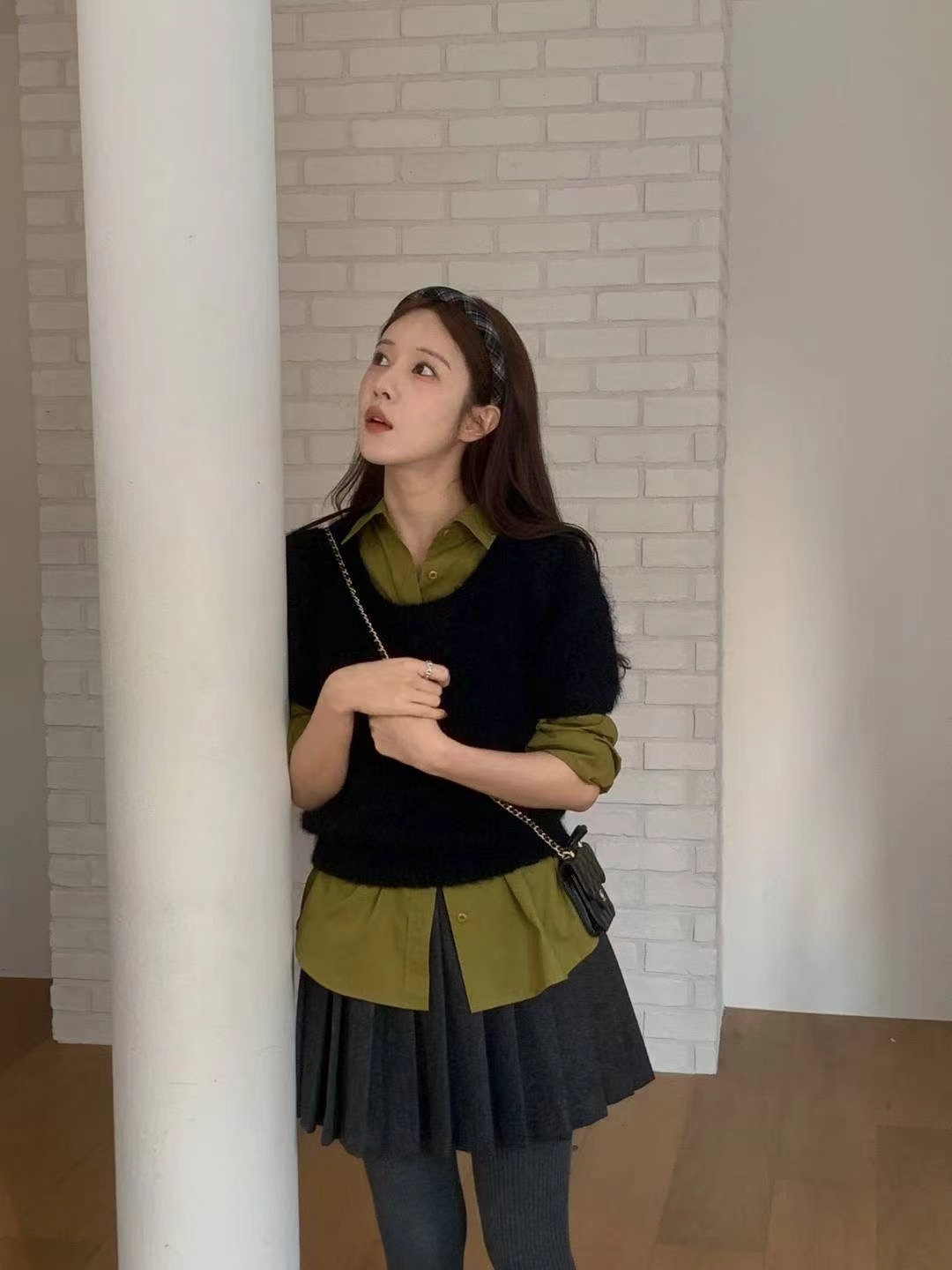 MIELLE-미엘르-OT韓國代購㊣女士新品休閑針織衫不含內搭羊駝MIELLE-미엘르-OT針織衫圖色2