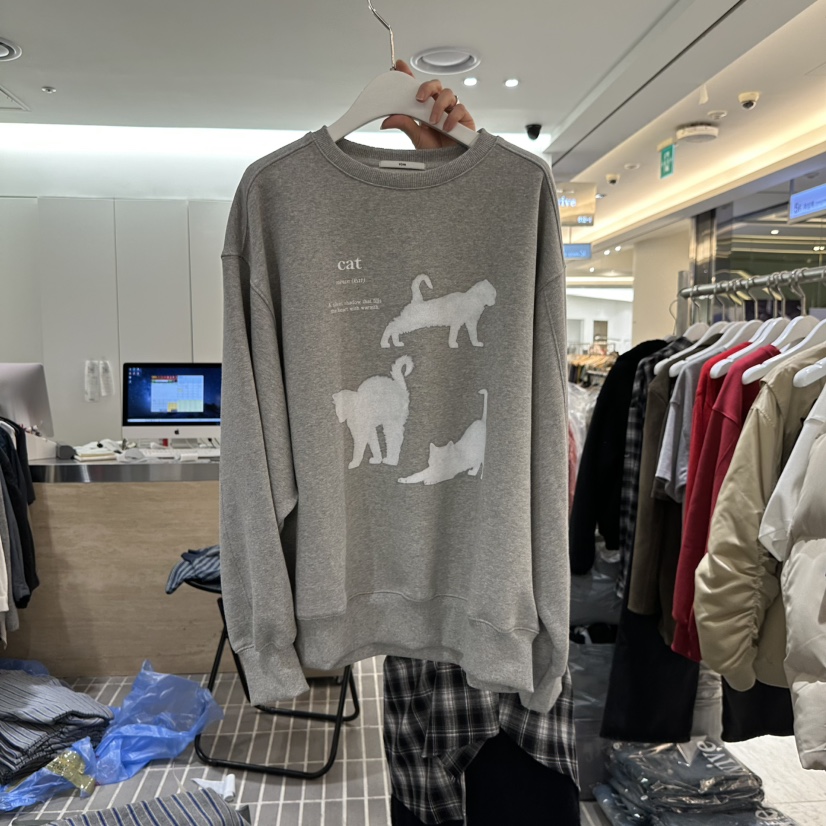 VIVE韓國代購㊣女裝新品人氣時尚職業25秋冬真品推薦衛衣加絨VIVE衛衣圖色2